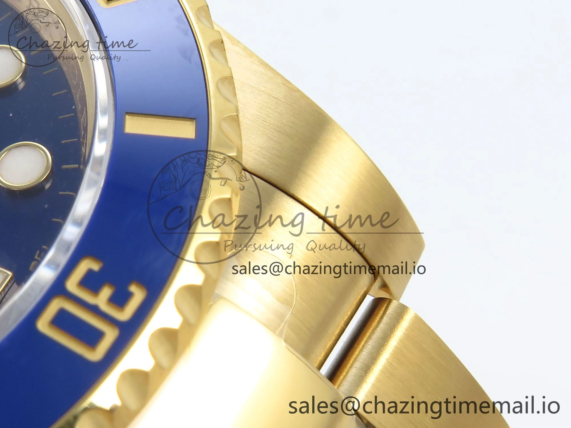 Submariner 116618 LB Blue Ceramic YG Plated 904L Steel VSF 1:1 Best Edition VS3135