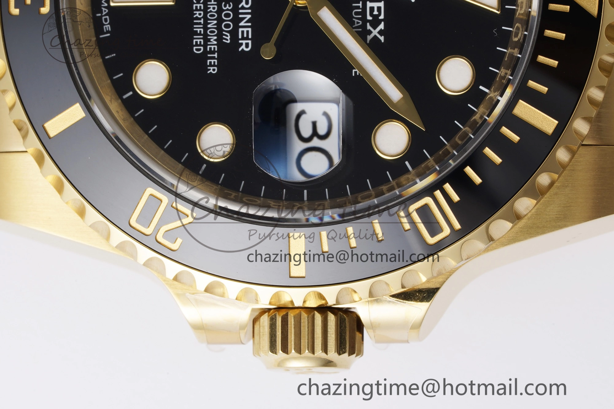 Submariner 116618 LN Black Ceramic YG Plated 904L Steel Clean 1:1 Best Edition VR3135