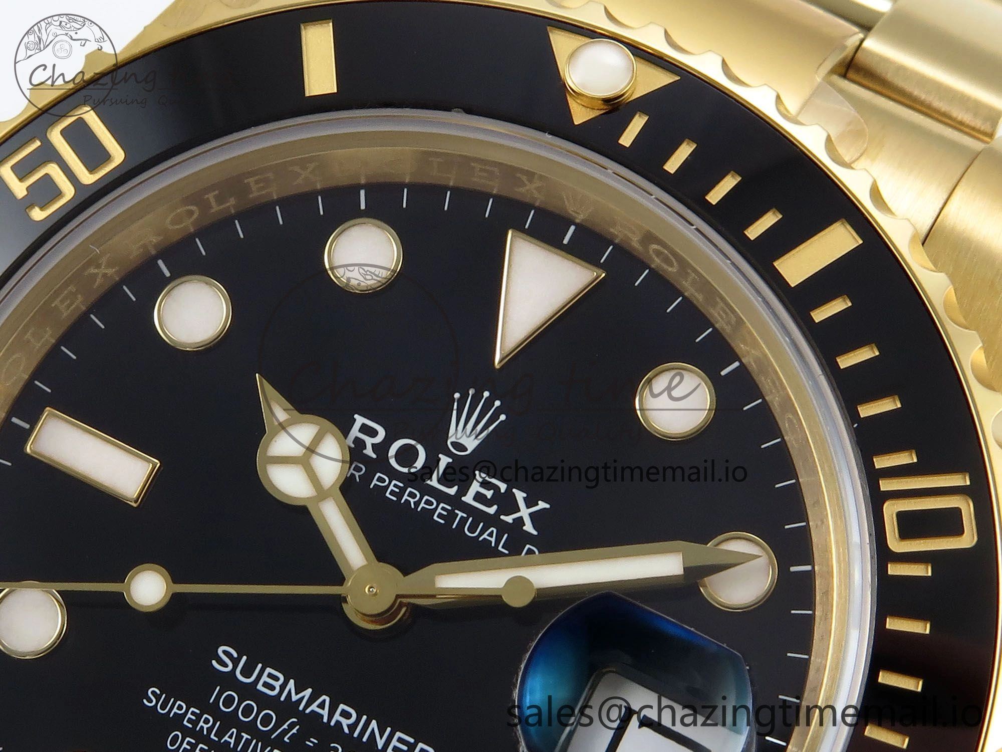 Submariner 116618 LN Black Ceramic YG Plated 904L Steel VSF 1:1 Best Edition VS3135