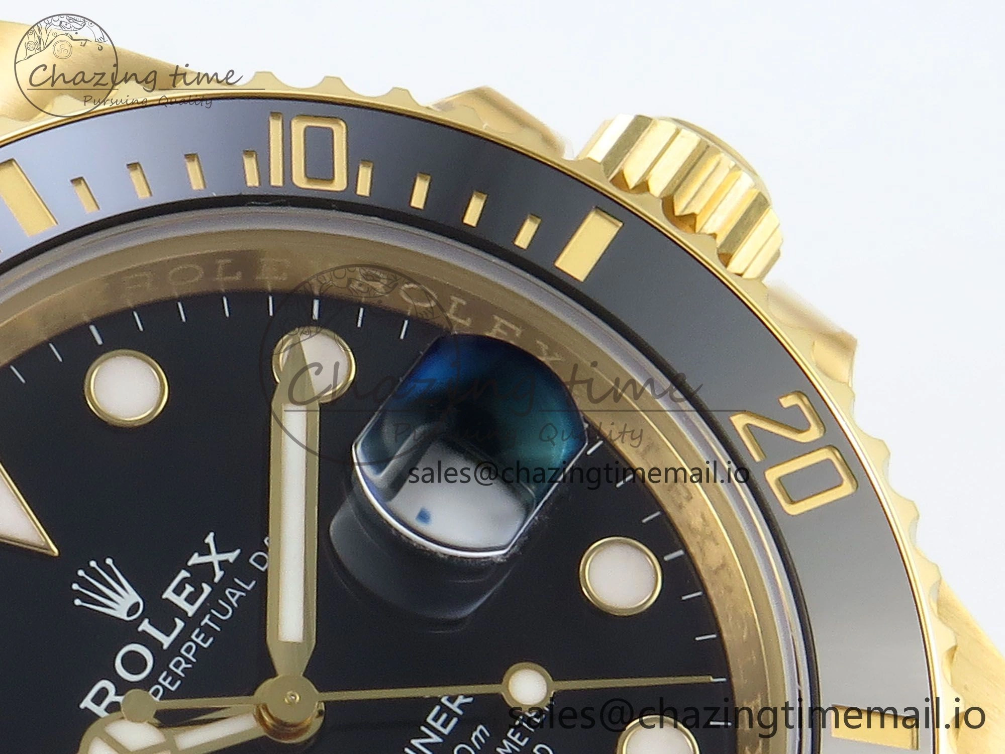 Submariner 116618 LN Black Ceramic YG Plated 904L Steel VSF 1:1 Best Edition VS3135