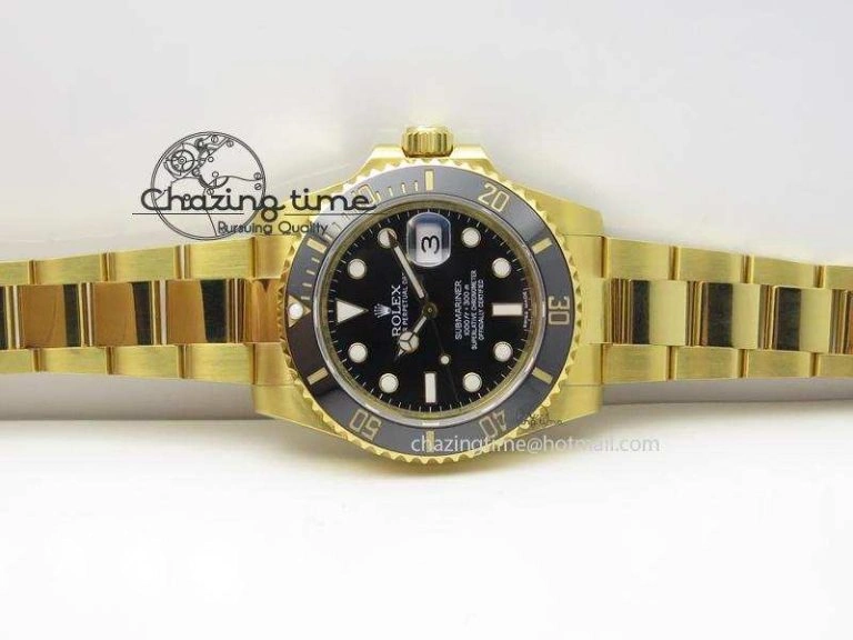 Submariner 116618 LN Bp-Maker Best Edition Black Dial On YG Bracelet ETA2836