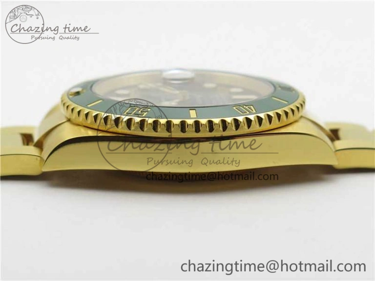 Submariner 116618 LV VRF Best Edition YG Wrapped Green Dial on YG Wrapped Bracelet A2836 MAX Version
