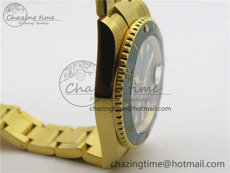 Submariner 116618 LV VRF Best Edition YG Wrapped Green Dial on YG Wrapped Bracelet A2836 MAX Version