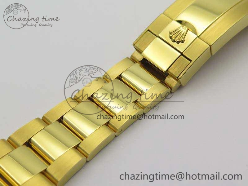 Submariner 116618LN Full YG Wrapped VRF 1:1 Best Edition Black Dial On Full YG Wrapped Bracelet A2836