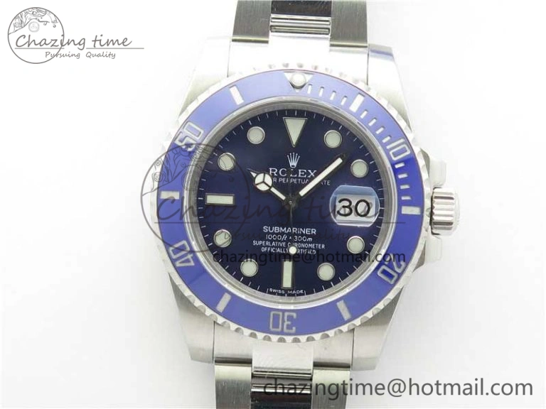 Submariner 116619 LB Blue Ceramic 316L Bp Maker 1:1 Best Edition Blue Dial on SS Bracelet SA3135 V2