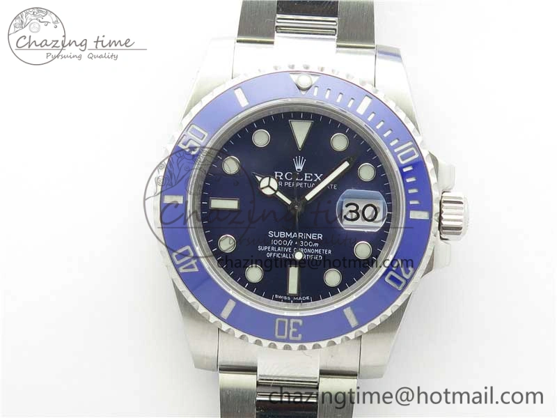 Submariner 116619 LB Blue Ceramic 316L Bp Maker 1:1 Best Edition Blue Dial on SS Bracelet SA3135 V2
