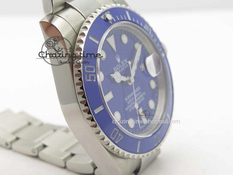 Submariner 116619 LB Blue Ceramic Bp Best Edition On SS Bracelet Miyota 9015 V2