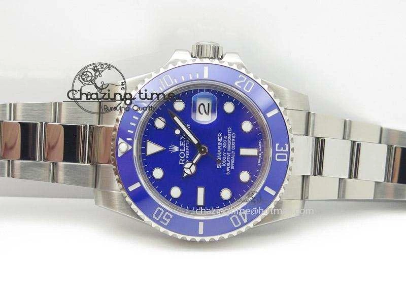 Submariner 116619 LB Blue Ceramic Bp Best Edition On SS Bracelet Miyota 9015 V2