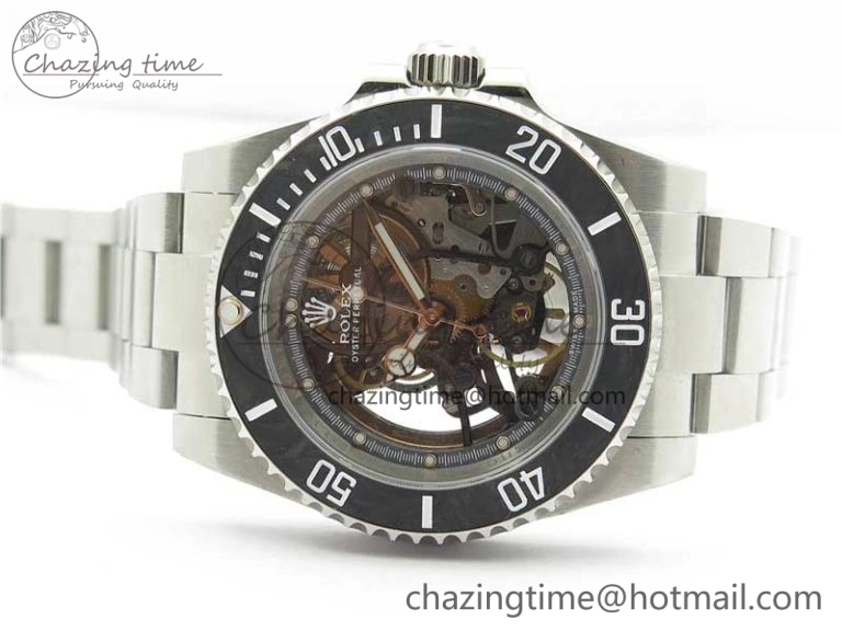 Submariner 116660 Andrea Pirlo SS WWF Best Edition Carbon Bezel on Skeleton SA3130