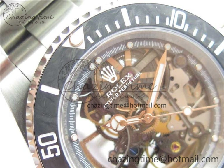 Submariner 116660 Andrea Pirlo SS WWF Best Edition Carbon Bezel on Skeleton SA3130