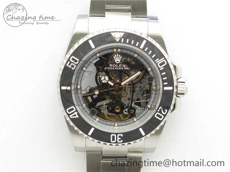 Submariner 116660 Andrea Pirlo SS WWF Best Edition Carbon Bezel on Skeleton SA3130