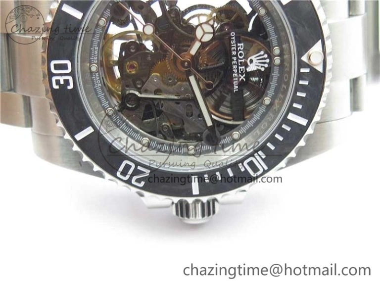 Submariner 116660 Andrea Pirlo SS WWF Best Edition Carbon Bezel on Skeleton SA3130