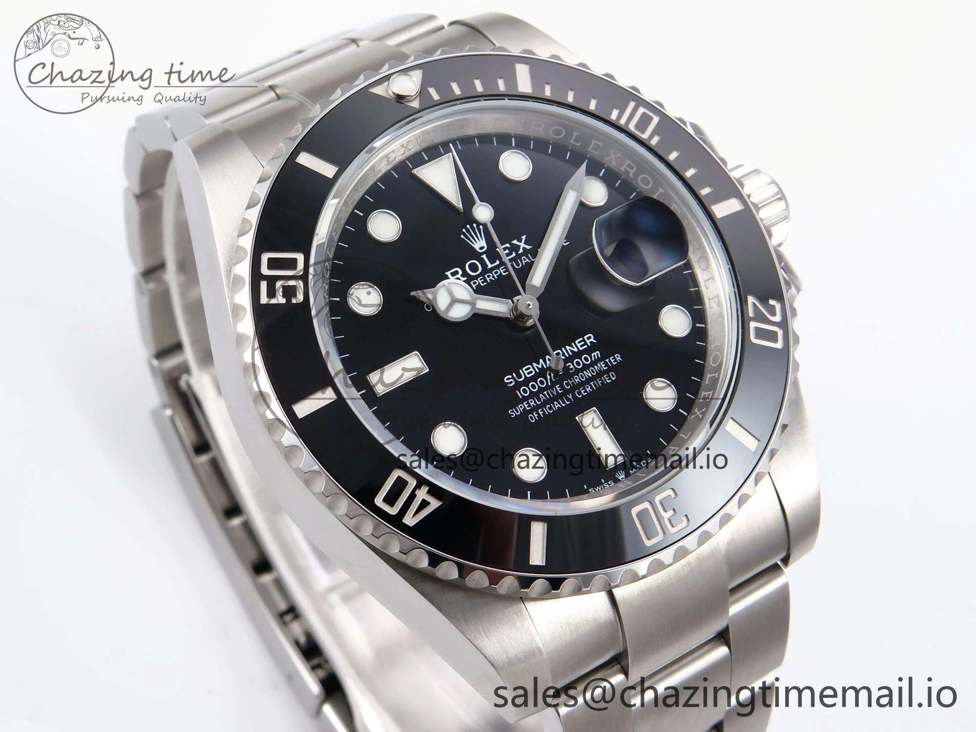 Submariner 126610 LN 41mm RF 1:1 Best Edition Black Ceramic on SS 904L Bracelet Steel VR3235