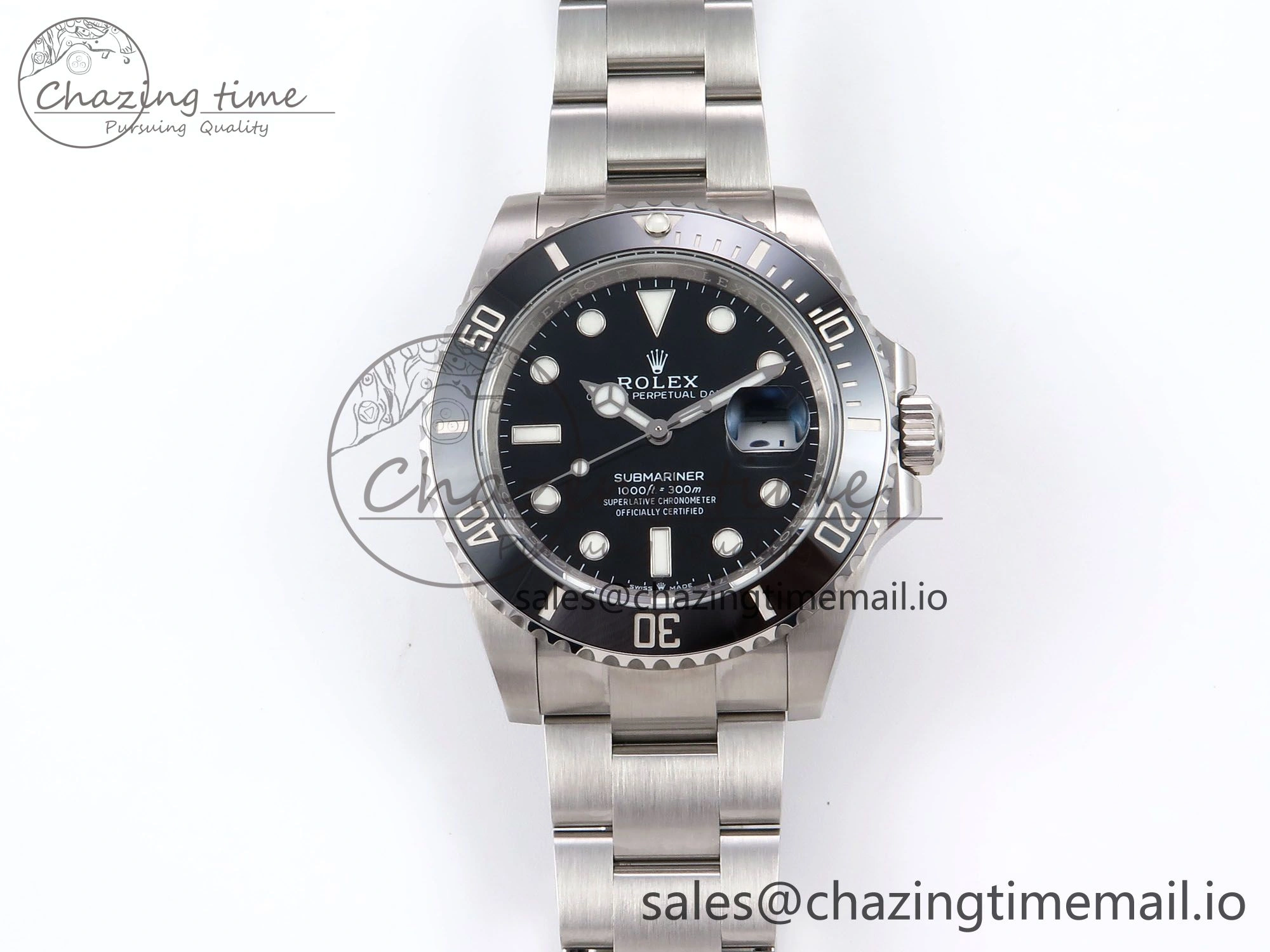 Submariner 126610 LN 41mm RF 1:1 Best Edition Black Ceramic on SS 904L Bracelet Steel VR3235