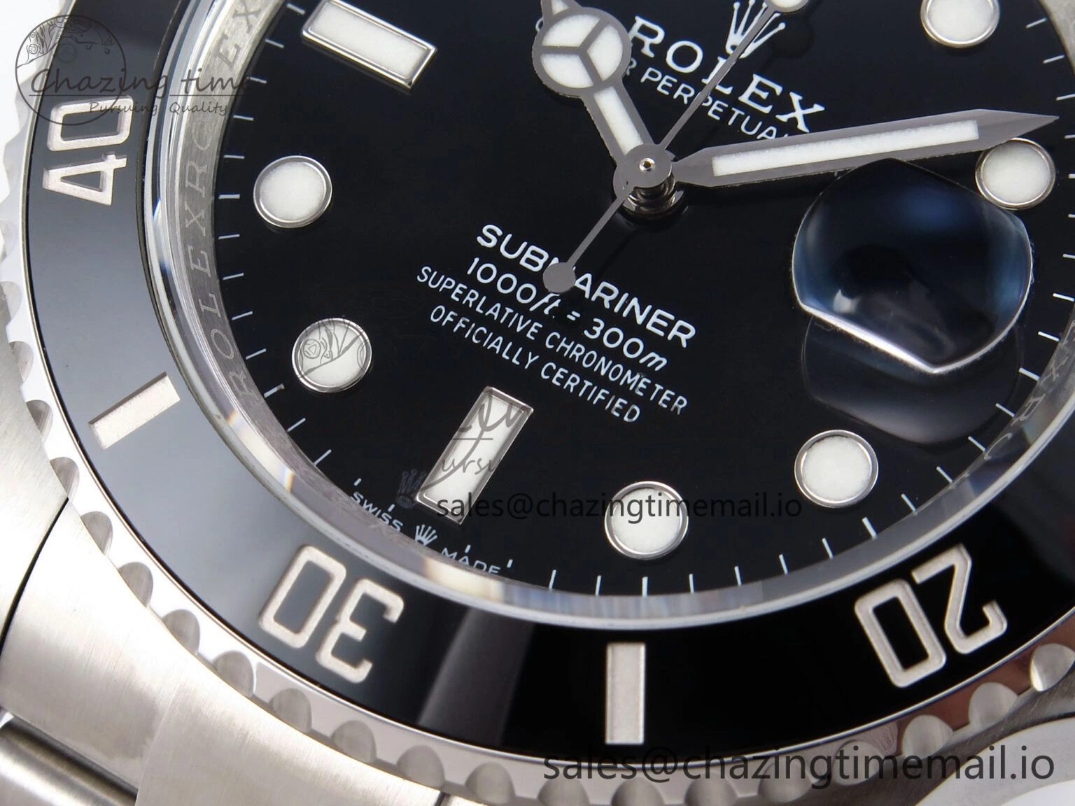 Submariner 126610 LN 41mm RF 1:1 Best Edition Black Ceramic on SS 904L Bracelet Steel VR3235
