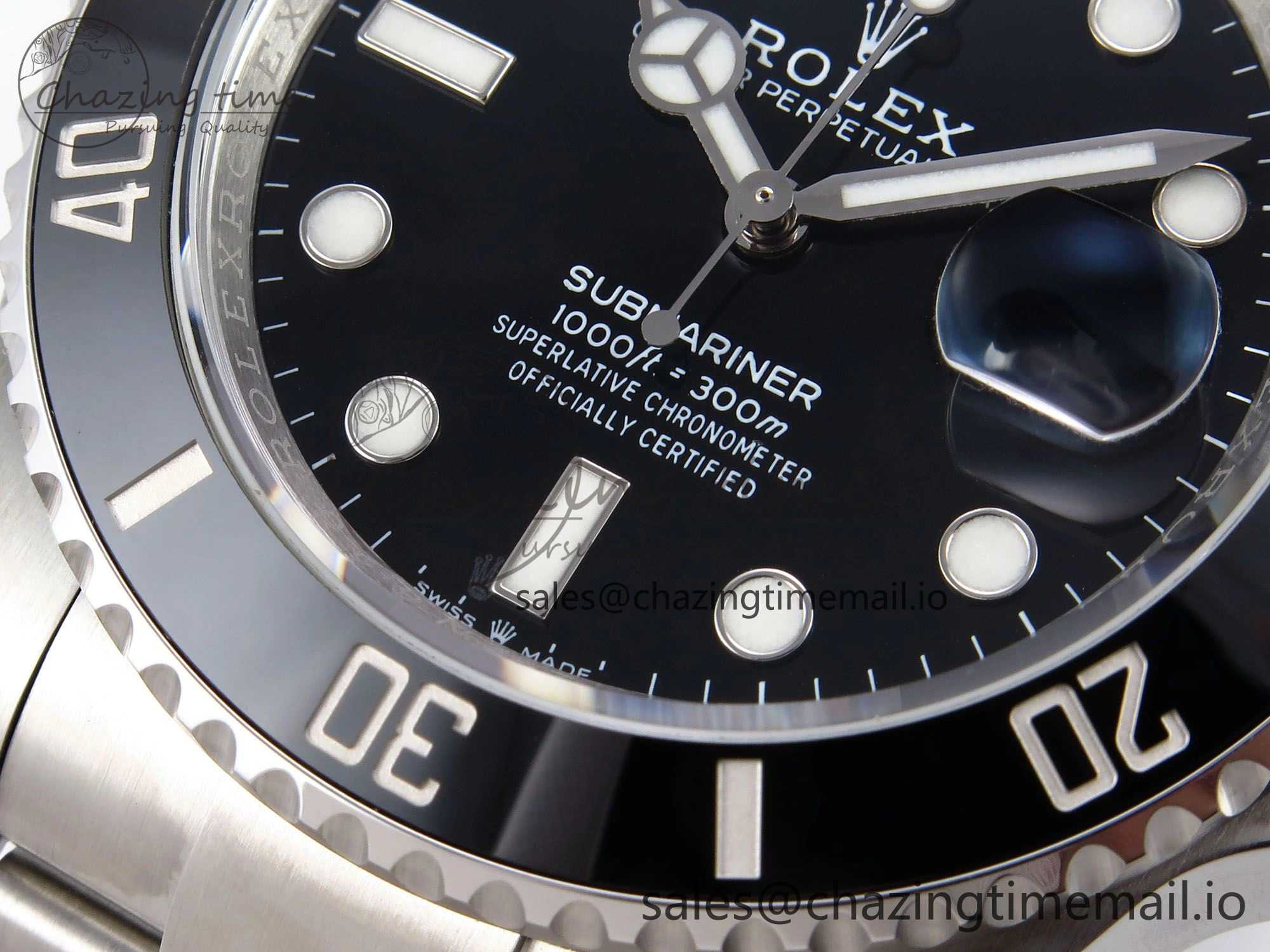 Submariner 126610 LN 41mm RF 1:1 Best Edition Black Ceramic on SS 904L Bracelet Steel VR3235