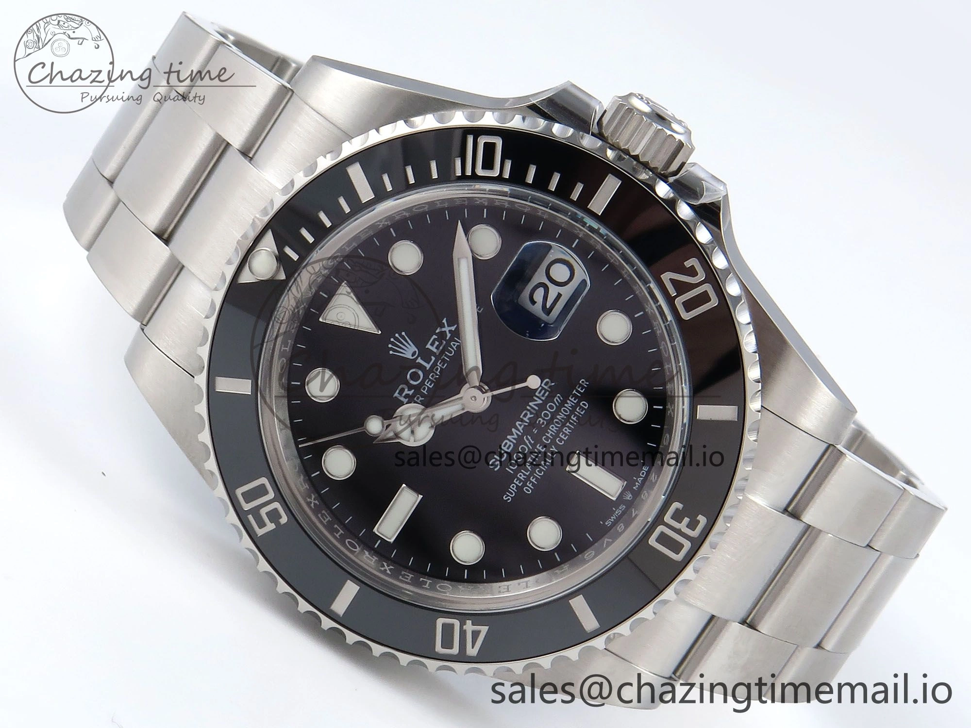Submariner 126610 LN 904L SS THBF 1:1 Best Edition Black Dial On 904L SS Bracelet SH3235
