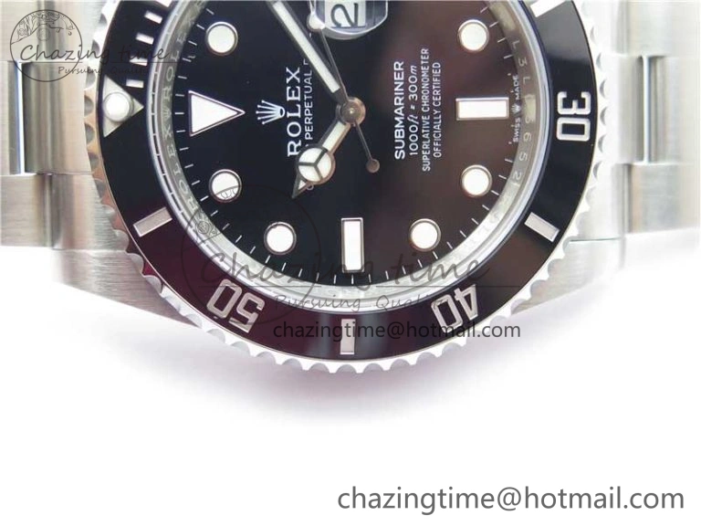 Submariner 126610 LN Black Ceramic Noob 1:1 Best Edition 904L SS Case and Bracelet A2824