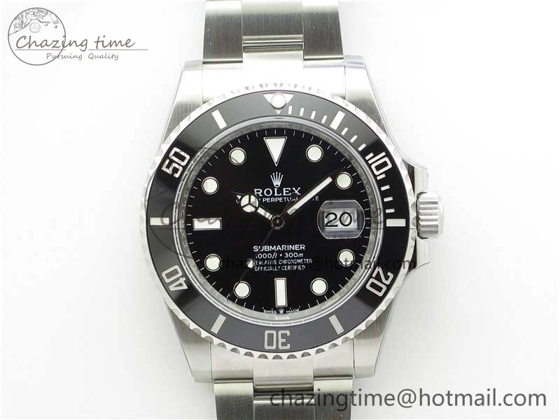 Submariner 126610 LN Black Ceramic Noob 1:1 Best Edition 904L SS Case and Bracelet A2824