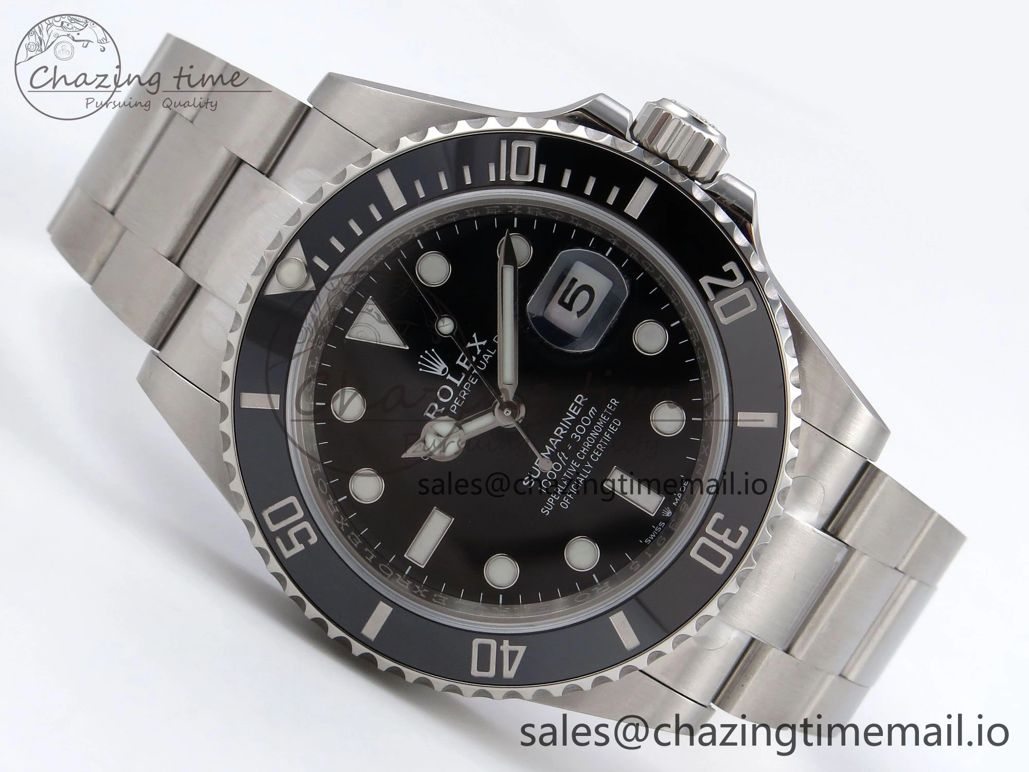 Submariner 126610 LN HGF 1:1 Best Edition Black Dial on SS Bracelet SH3235 V2