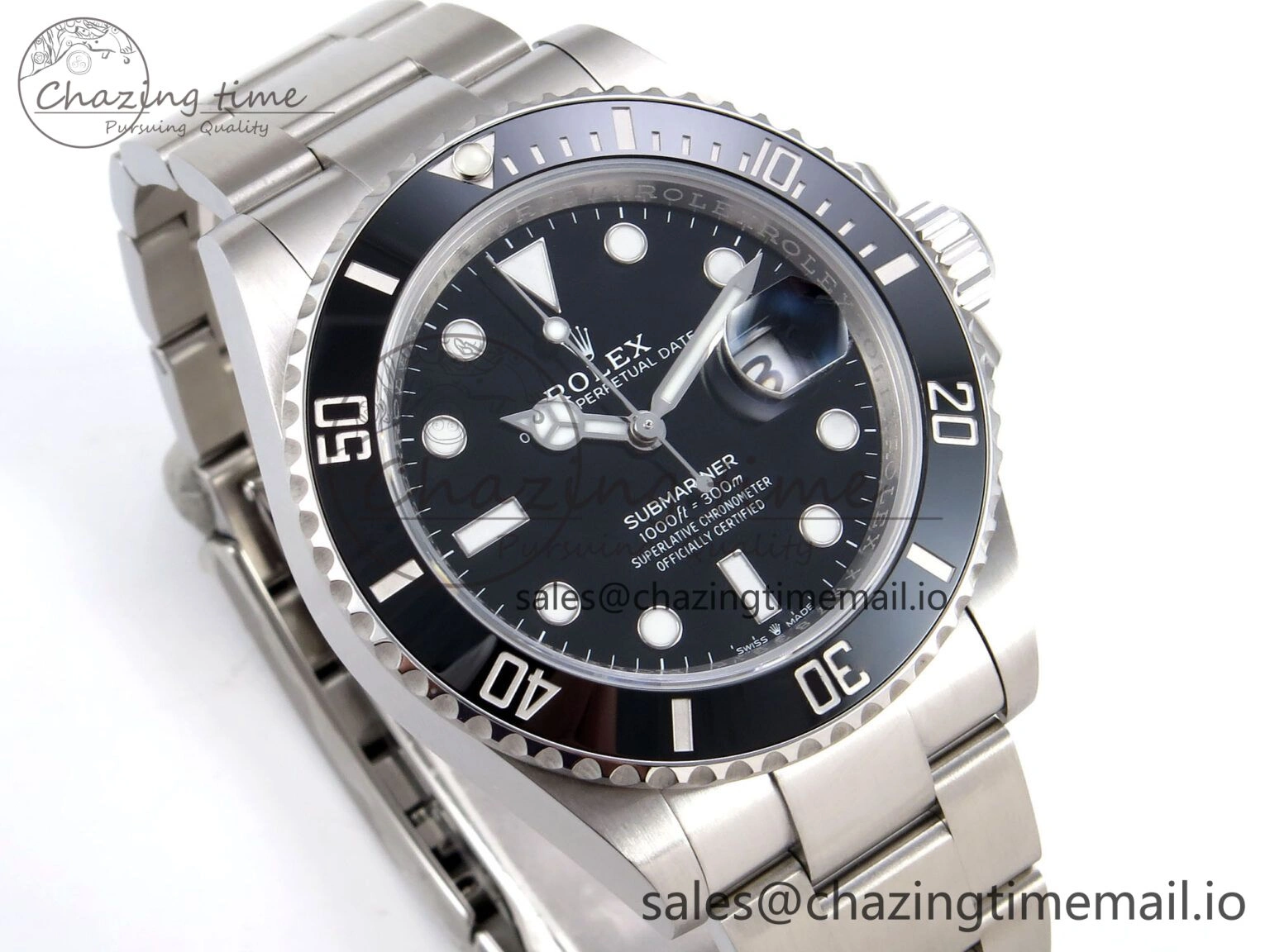 Submariner 126610 LN HGF 1:1 Best Edition Black Dial on SS Bracelet SH3235 V2