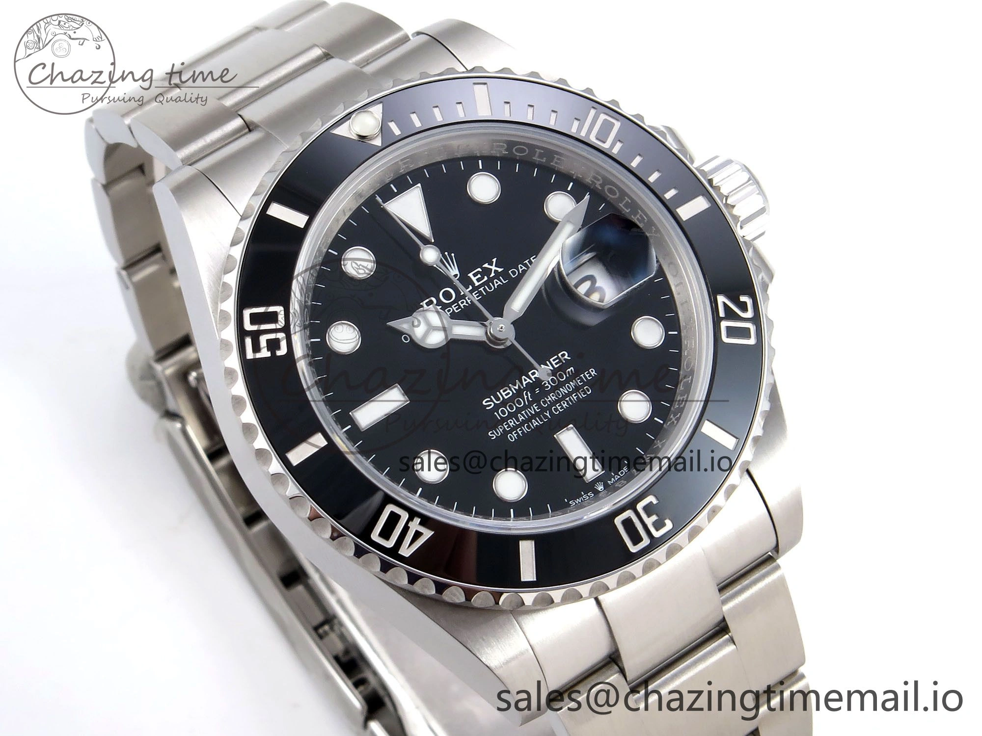 Submariner 126610 LN HGF 1:1 Best Edition Black Dial on SS Bracelet SH3235 V2
