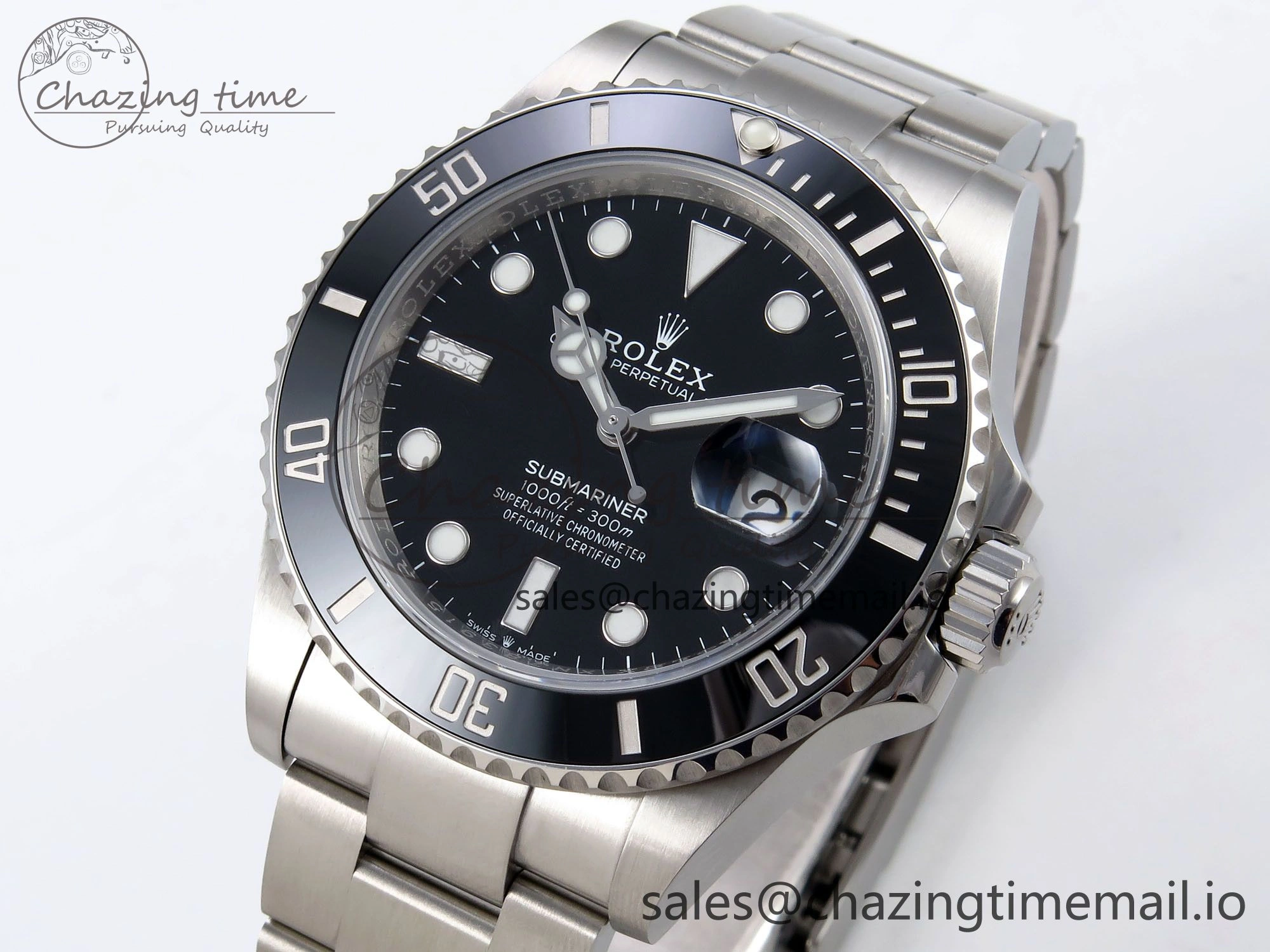 Submariner 126610 LN HGF 1:1 Best Edition Black Dial on SS Bracelet SH3235 V2