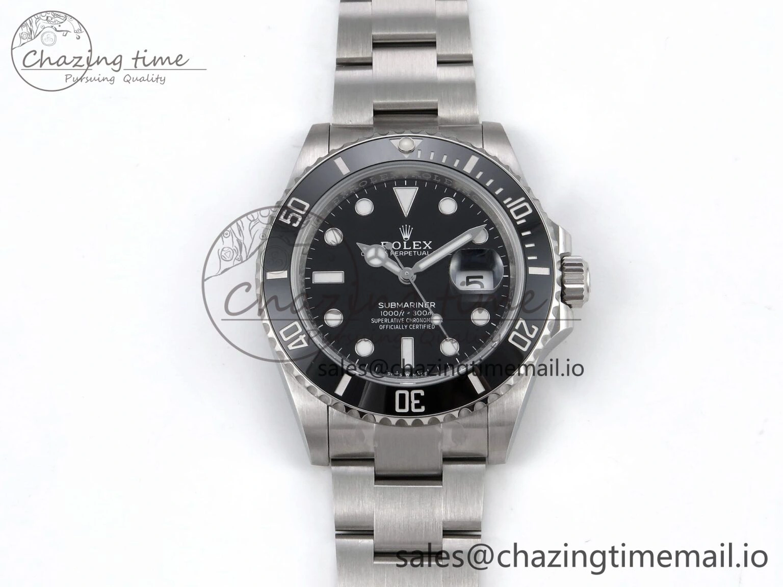 Submariner 126610 LN HGF 1:1 Best Edition Black Dial on SS Bracelet SH3235 V2