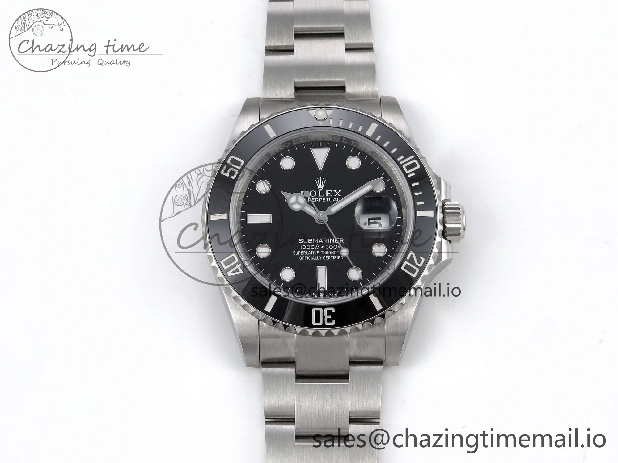 Submariner 126610 LN HGF 1:1 Best Edition Black Dial on SS Bracelet SH3235 V2