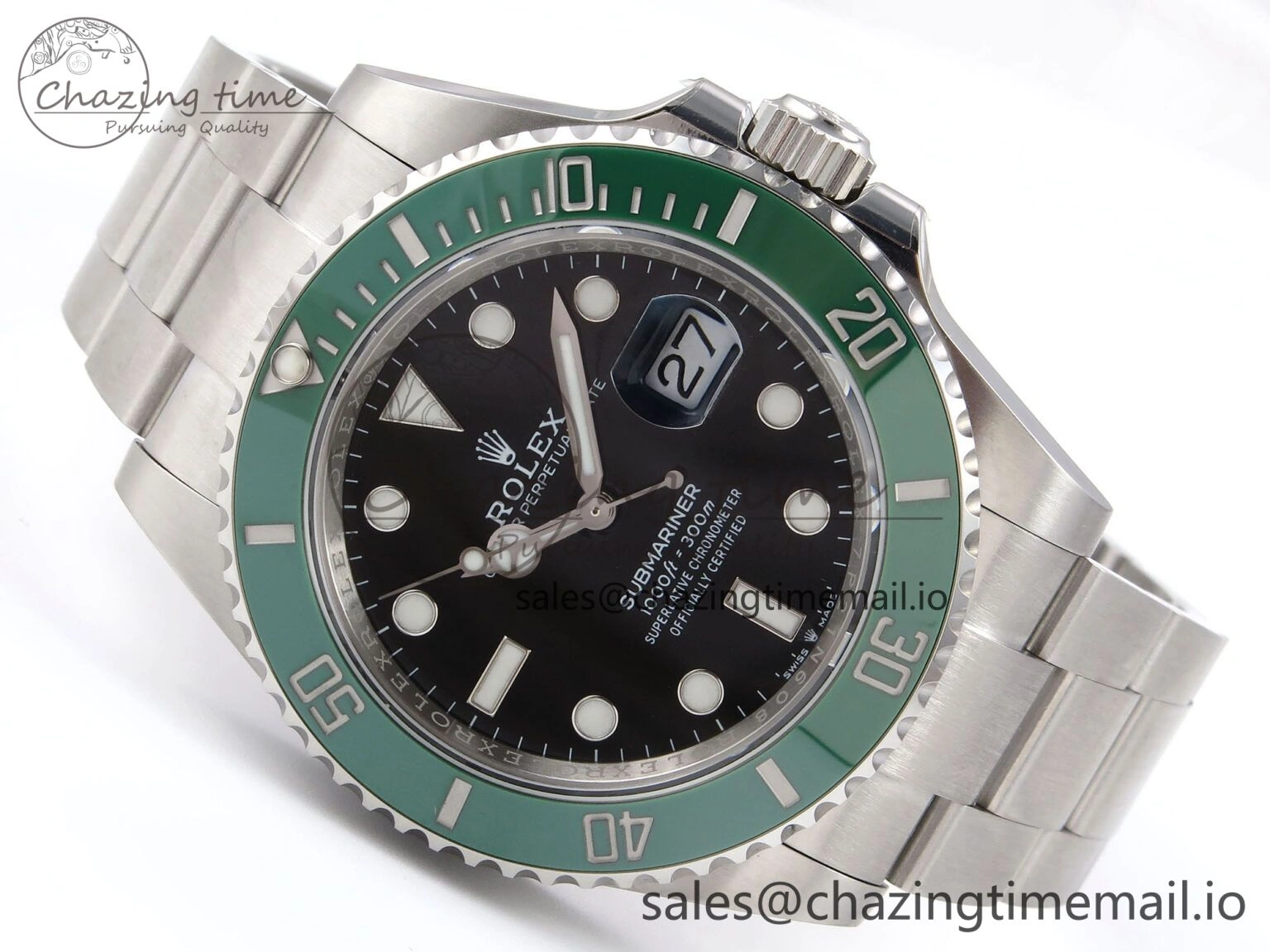 Submariner 126610 LV 41mm RF 1:1 Best Edition Green Ceramic on SS 904L Bracelet Steel VR3235