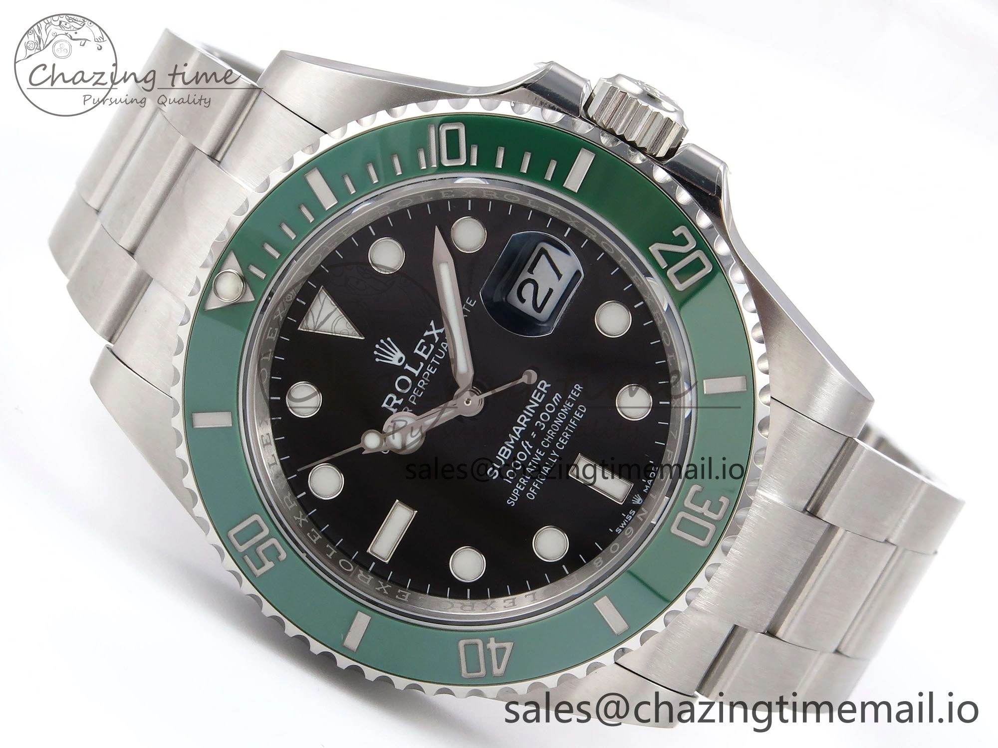 Submariner 126610 LV 41mm RF 1:1 Best Edition Green Ceramic on SS 904L Bracelet Steel VR3235