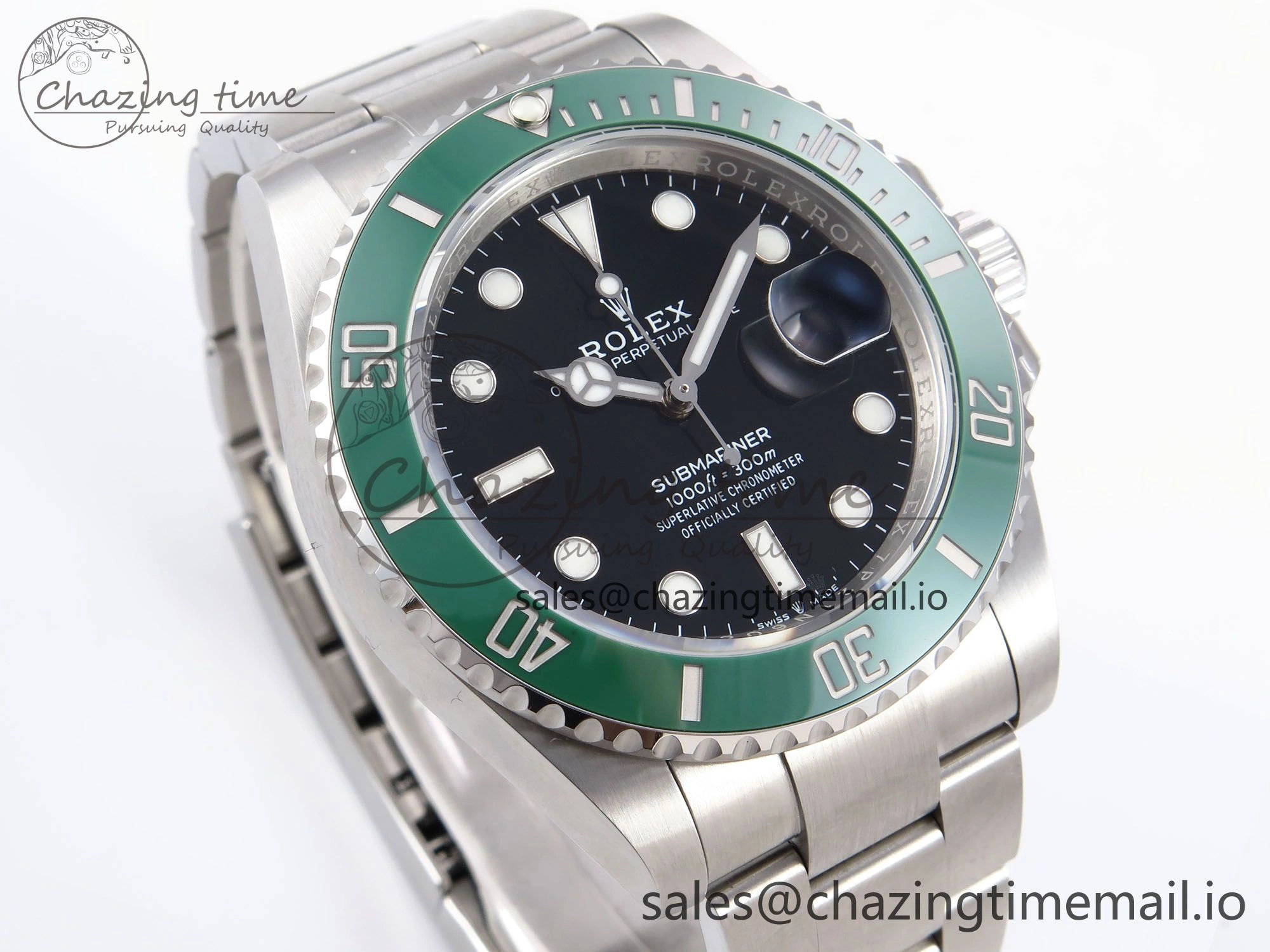 Submariner 126610 LV 41mm RF 1:1 Best Edition Green Ceramic on SS 904L Bracelet Steel VR3235