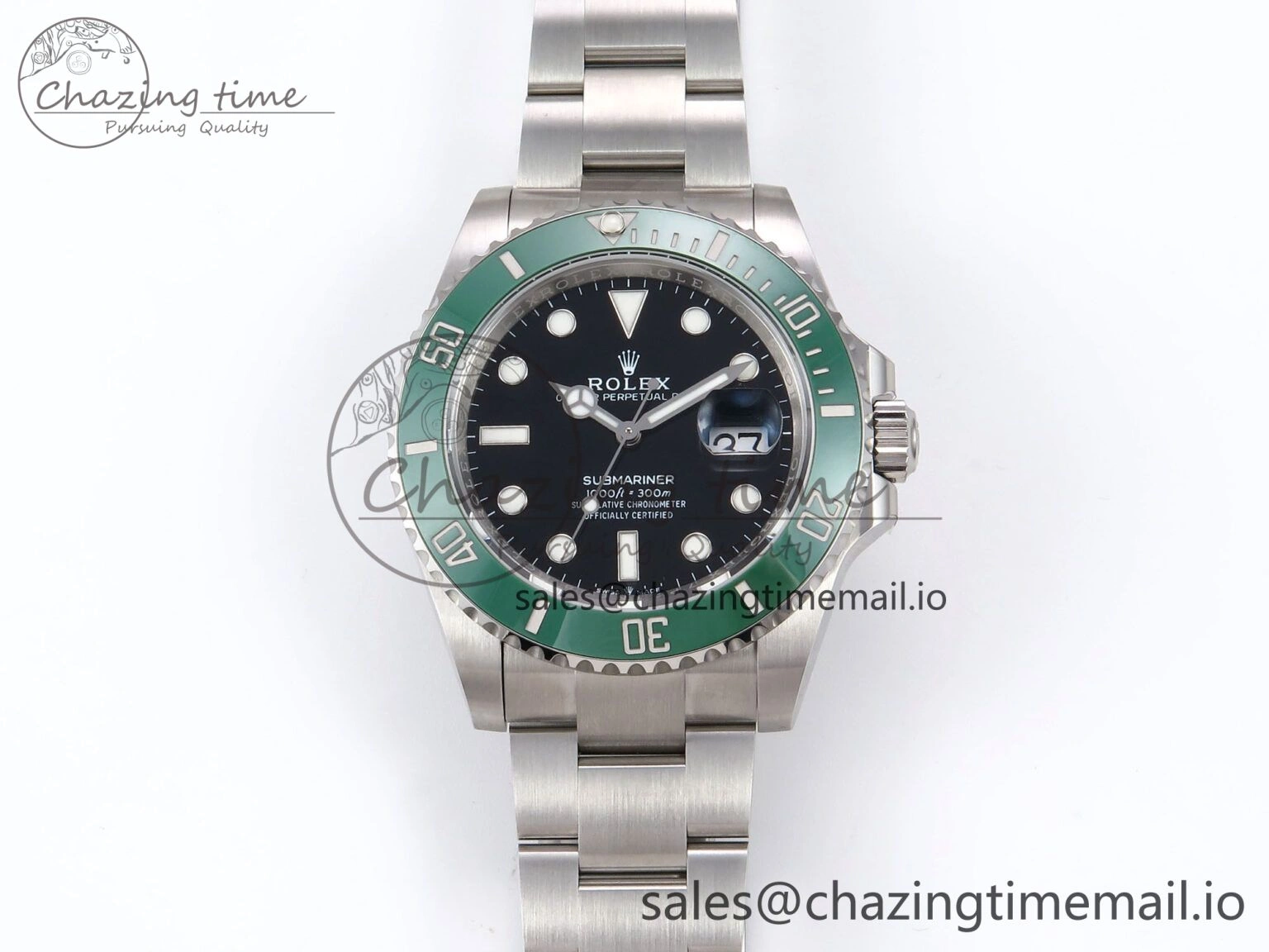 Submariner 126610 LV 41mm RF 1:1 Best Edition Green Ceramic on SS 904L Bracelet Steel VR3235