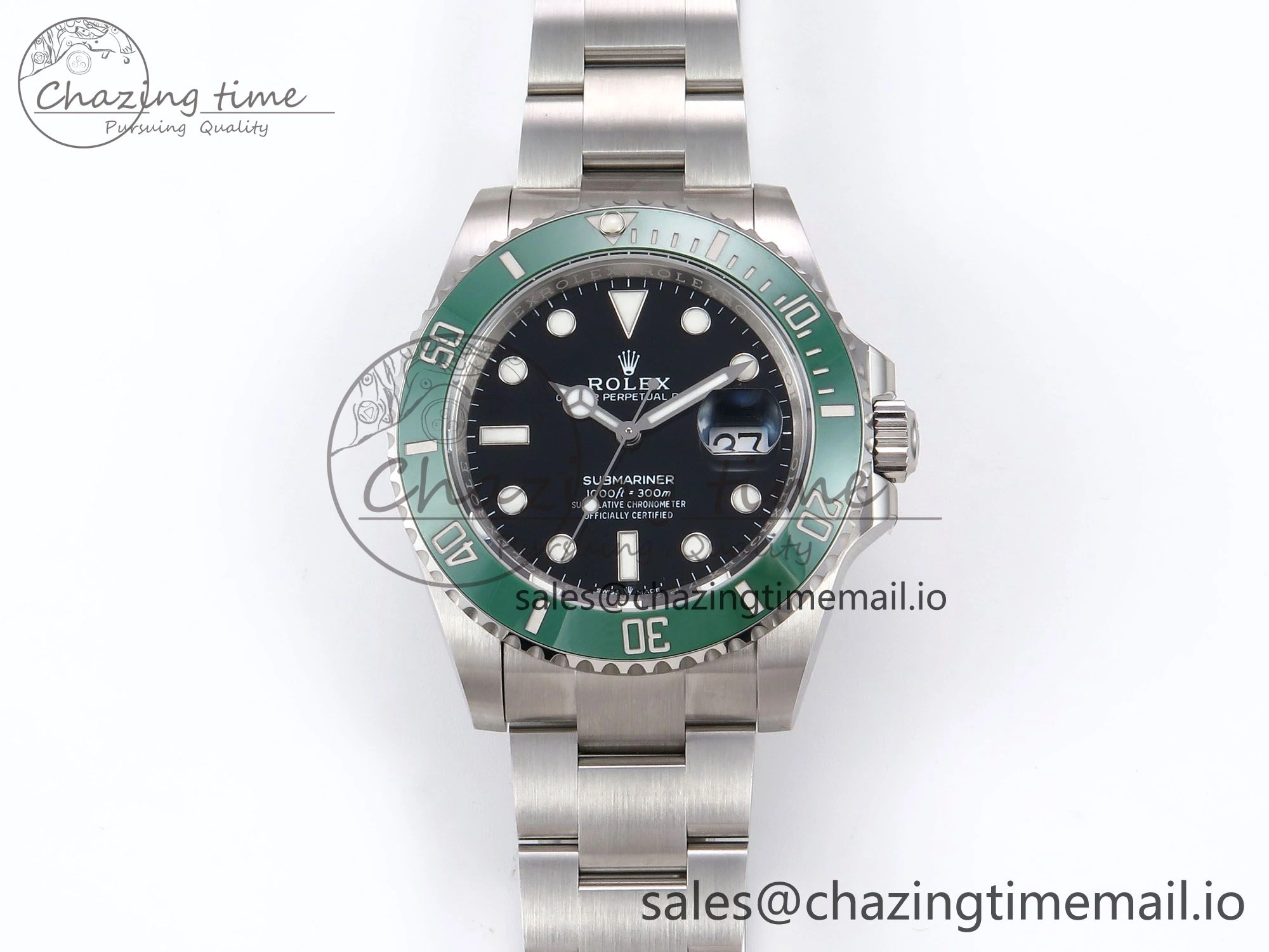 Submariner 126610 LV 41mm RF 1:1 Best Edition Green Ceramic on SS 904L Bracelet Steel VR3235