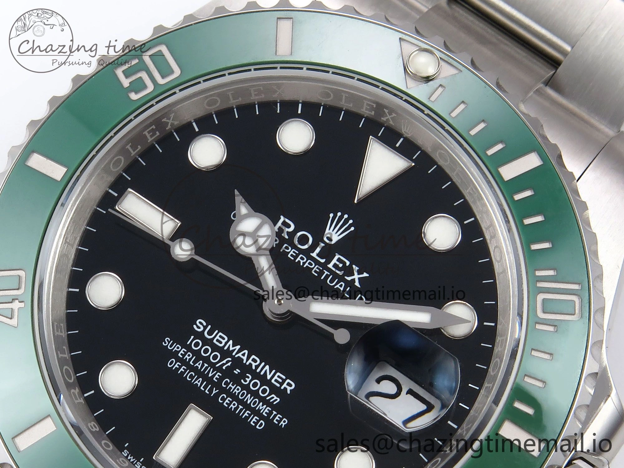 Submariner 126610 LV 41mm RF 1:1 Best Edition Green Ceramic on SS 904L Bracelet Steel VR3235