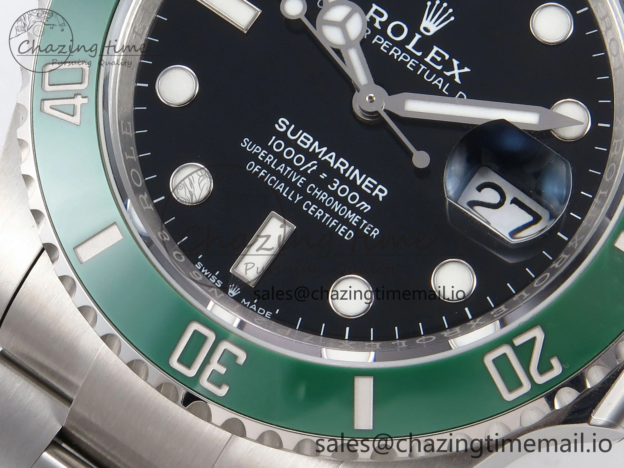 Submariner 126610 LV 41mm RF 1:1 Best Edition Green Ceramic on SS 904L Bracelet Steel VR3235