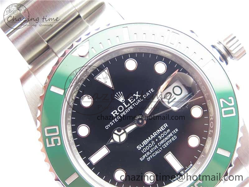 Submariner 126610 LV ‘Cermit’ Green Ceramic Noob 1:1 Best Edition 904L SS Case and Bracelet A2824