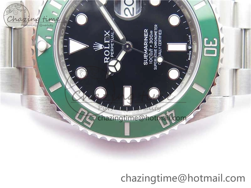Submariner 126610 LV ‘Cermit’ Green Ceramic Noob 1:1 Best Edition 904L SS Case and Bracelet A2824