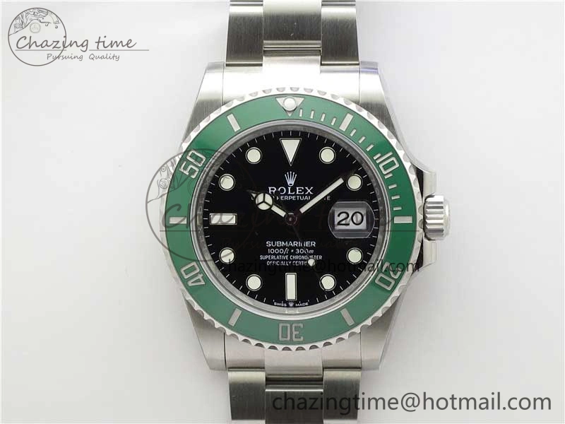 Submariner 126610 LV ‘Cermit’ Green Ceramic Noob 1:1 Best Edition 904L SS Case and Bracelet A2824