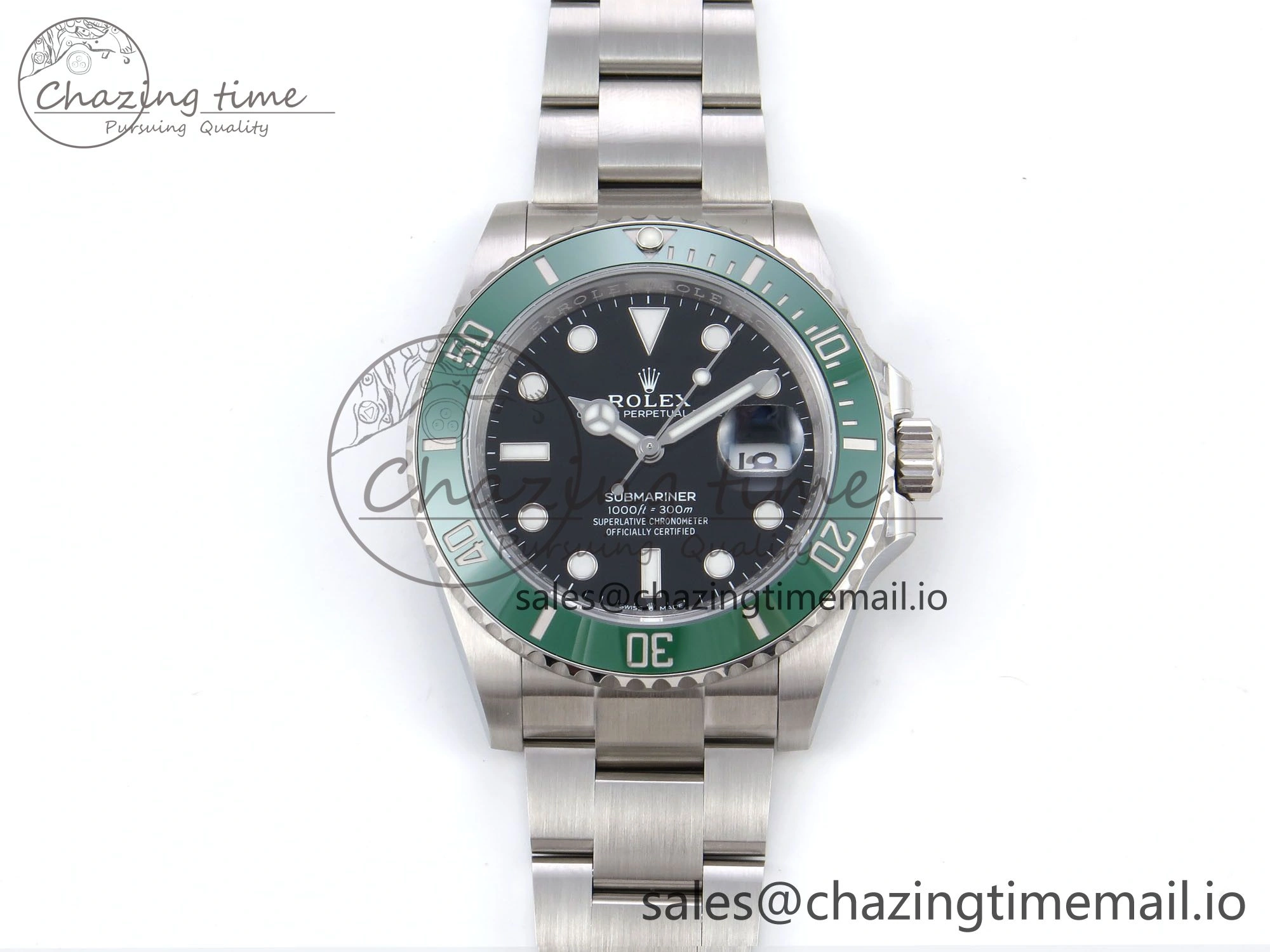 Submariner 126610 LV HGF 1:1 Best Edition Green Bezel Black Dial on SS Bracelet SH3235 V2