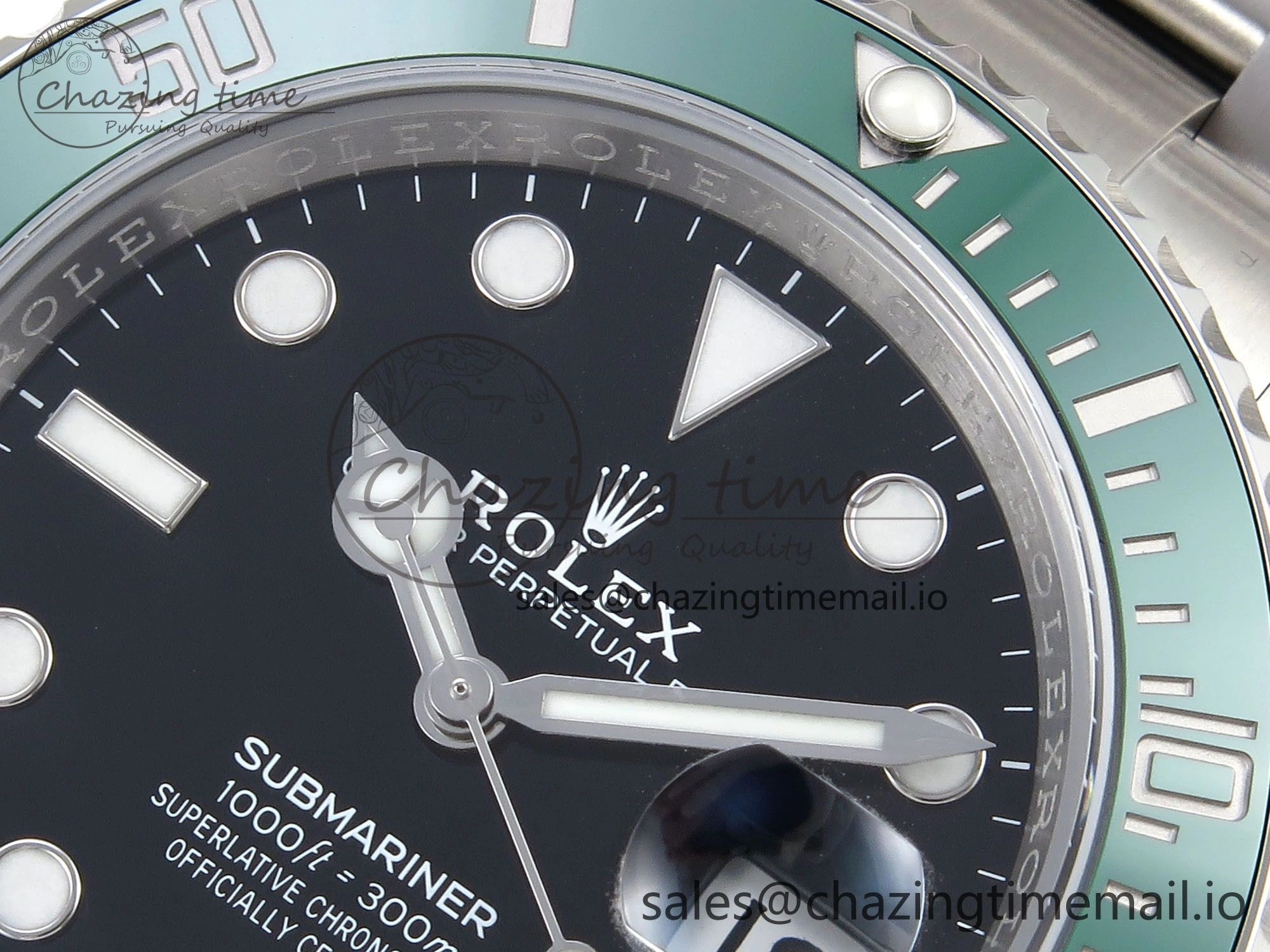Submariner 126610 LV HGF 1:1 Best Edition Green Bezel Black Dial on SS Bracelet SH3235 V2