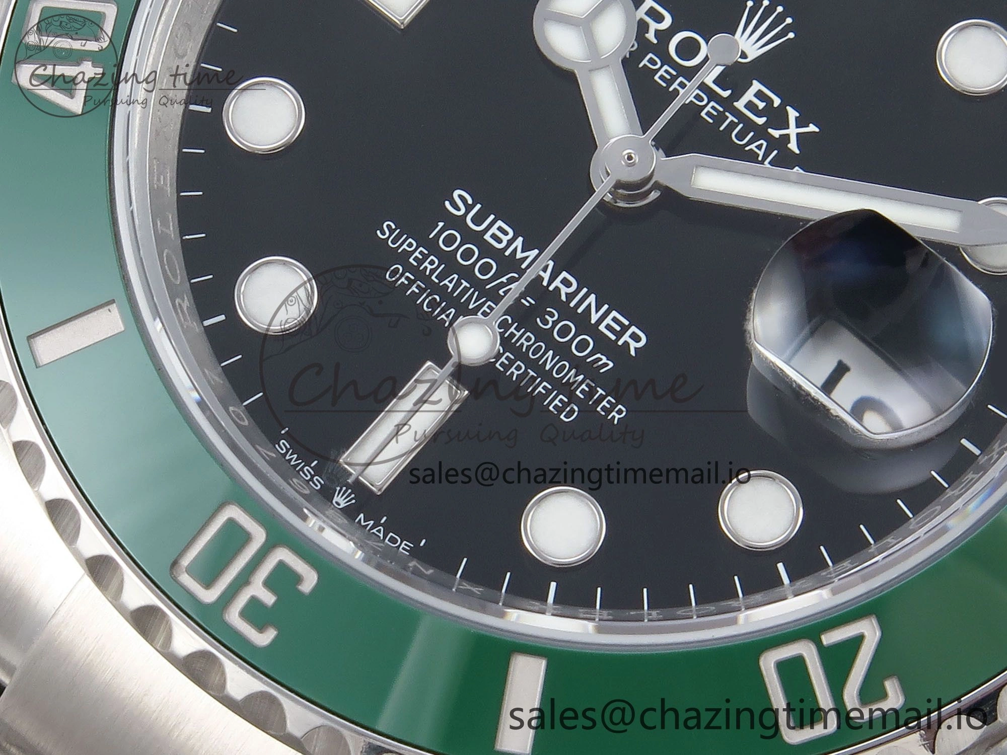 Submariner 126610 LV HGF 1:1 Best Edition Green Bezel Black Dial on SS Bracelet SH3235 V2
