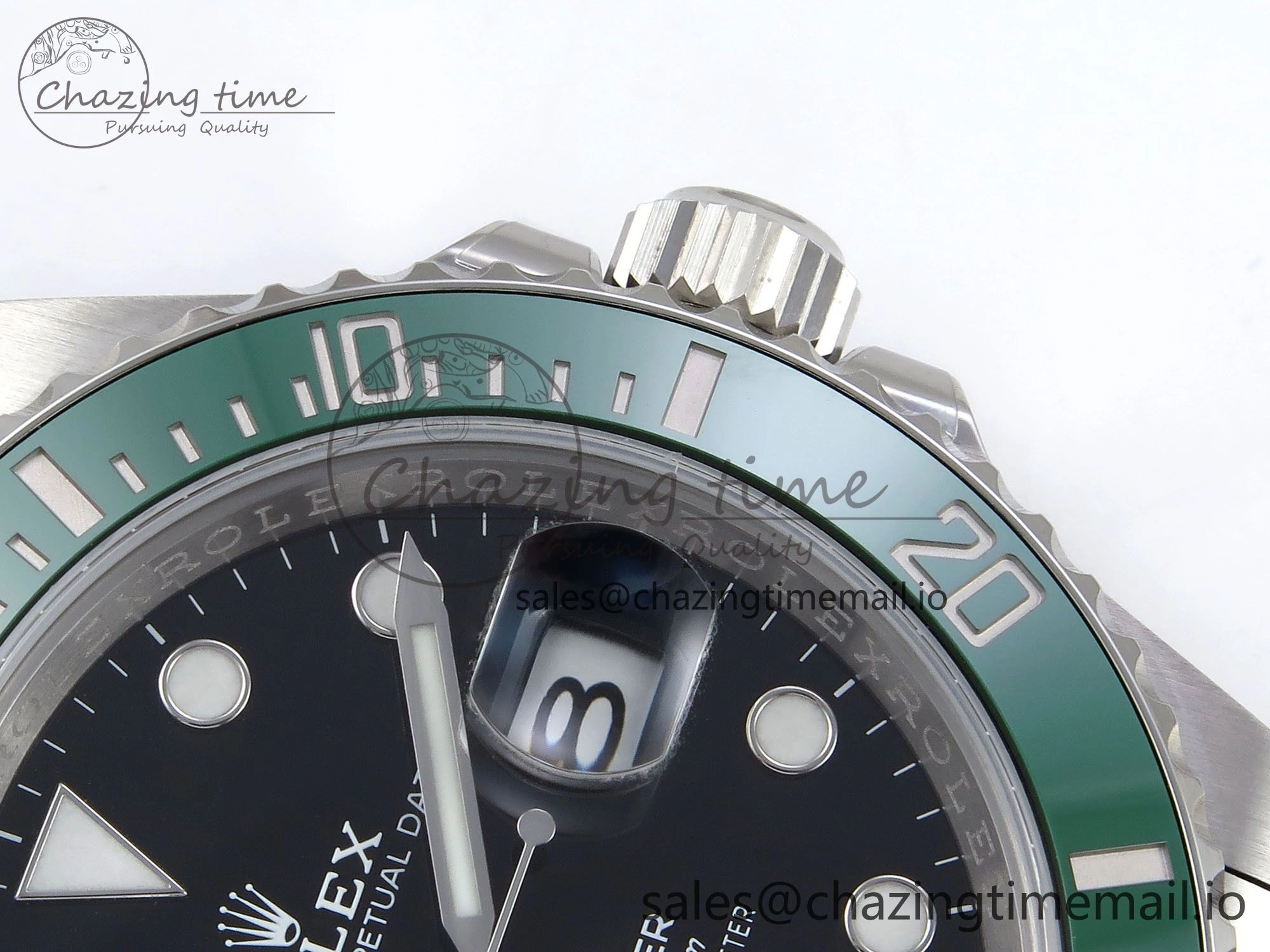 Submariner 126610 LV HGF 1:1 Best Edition Green Bezel Black Dial on SS Bracelet SH3235 V2