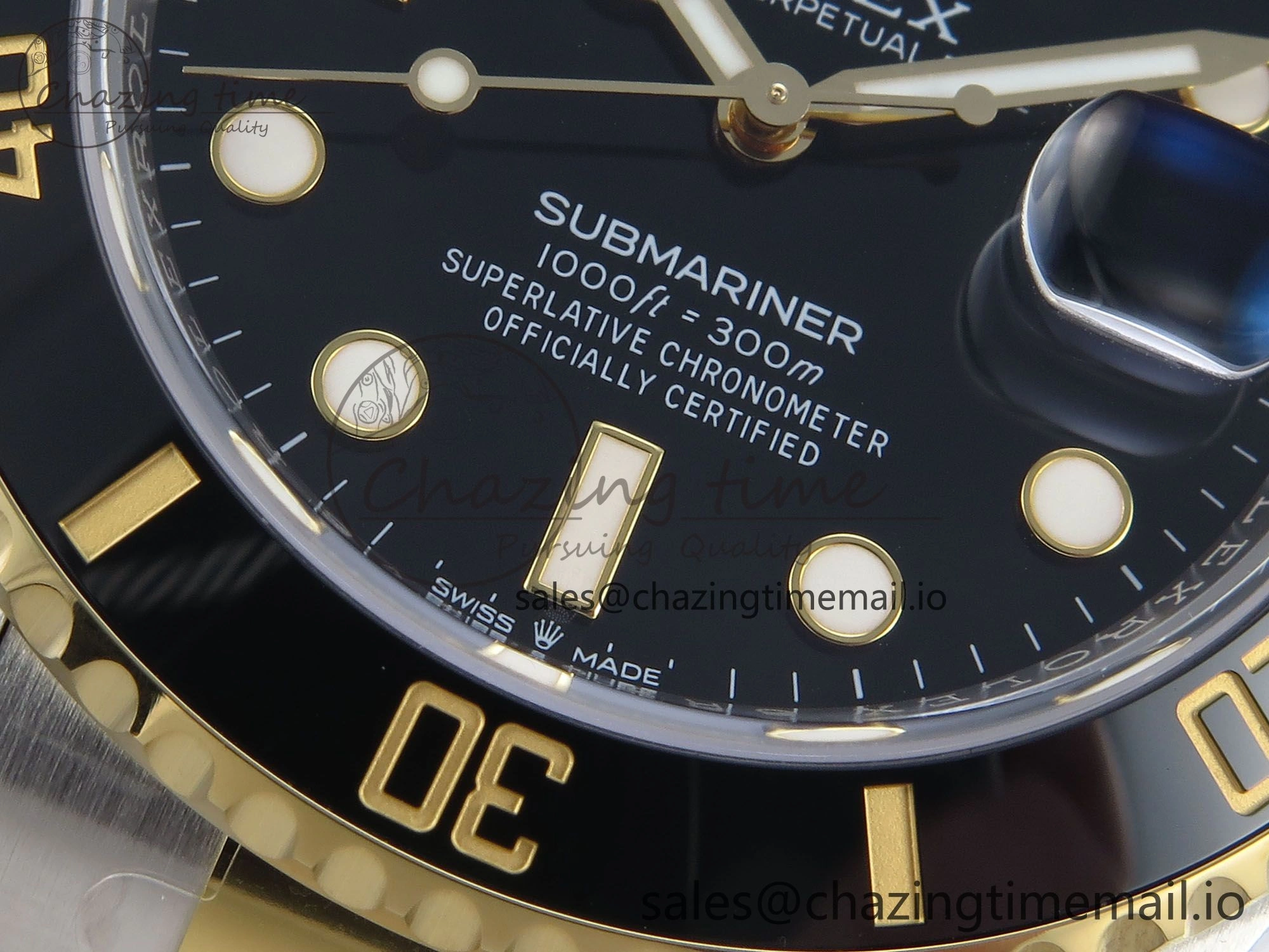 Submariner 126613 LN 904L SS YG THBF 1:1 Best Edition Black Dial On 904L SS YG Bracelet SH3235