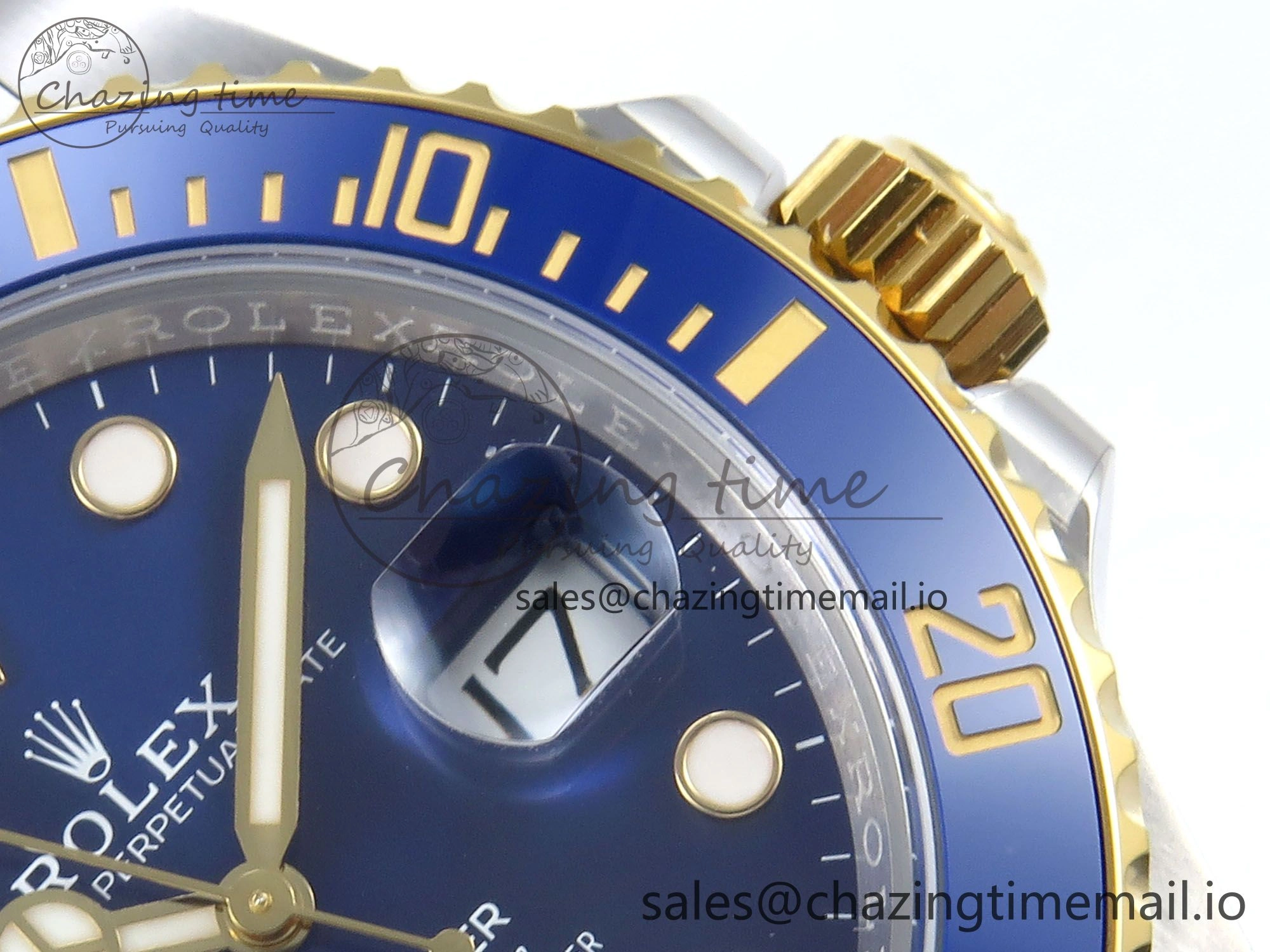 Submariner 126613LB SS YG ARF 1:1 Best Edition Steel Blue Dial 904L on SS YG Oyster Bracelet SH3235
