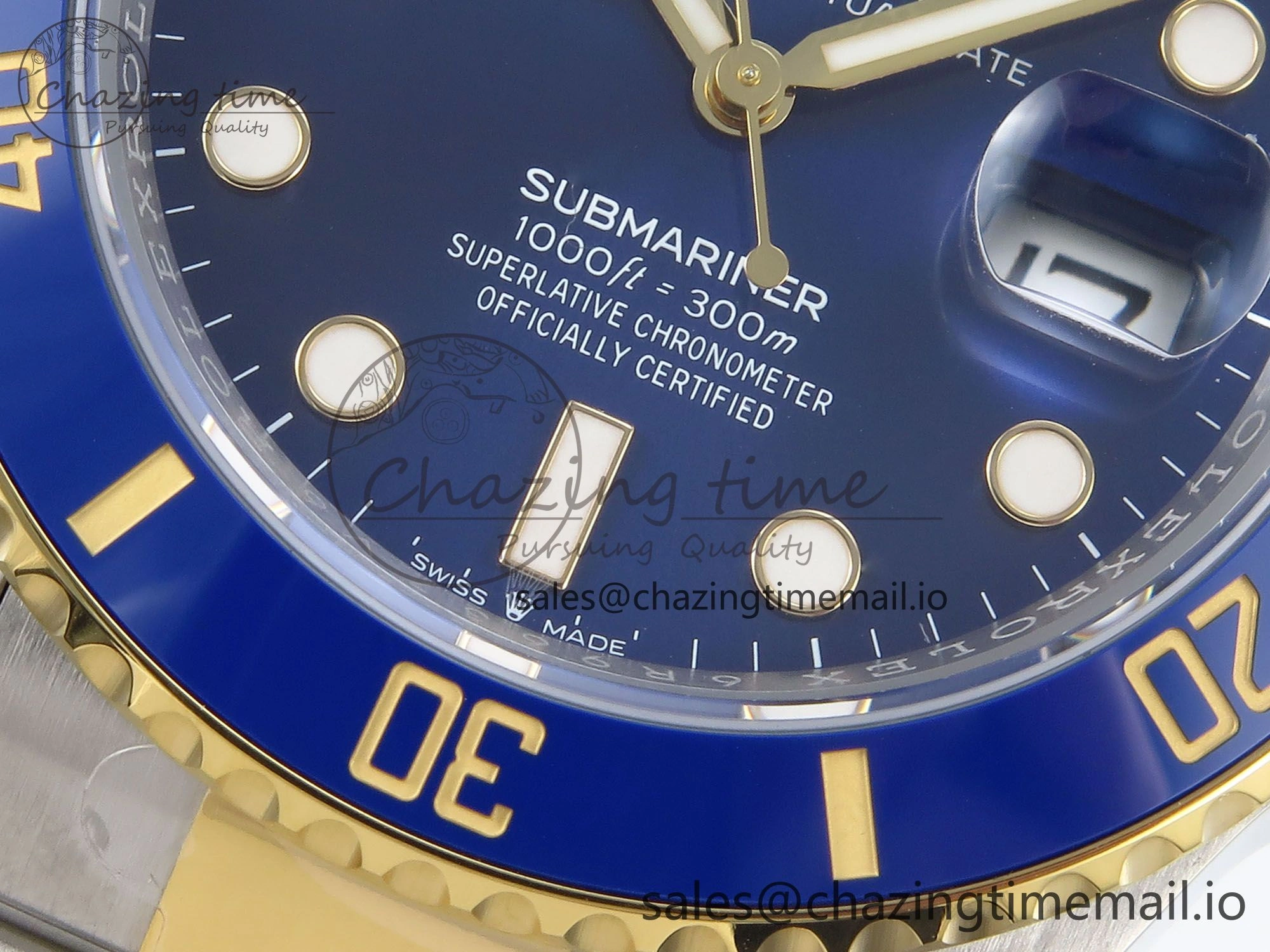 Submariner 126613LB SS YG ARF 1:1 Best Edition Steel Blue Dial 904L on SS YG Oyster Bracelet SH3235