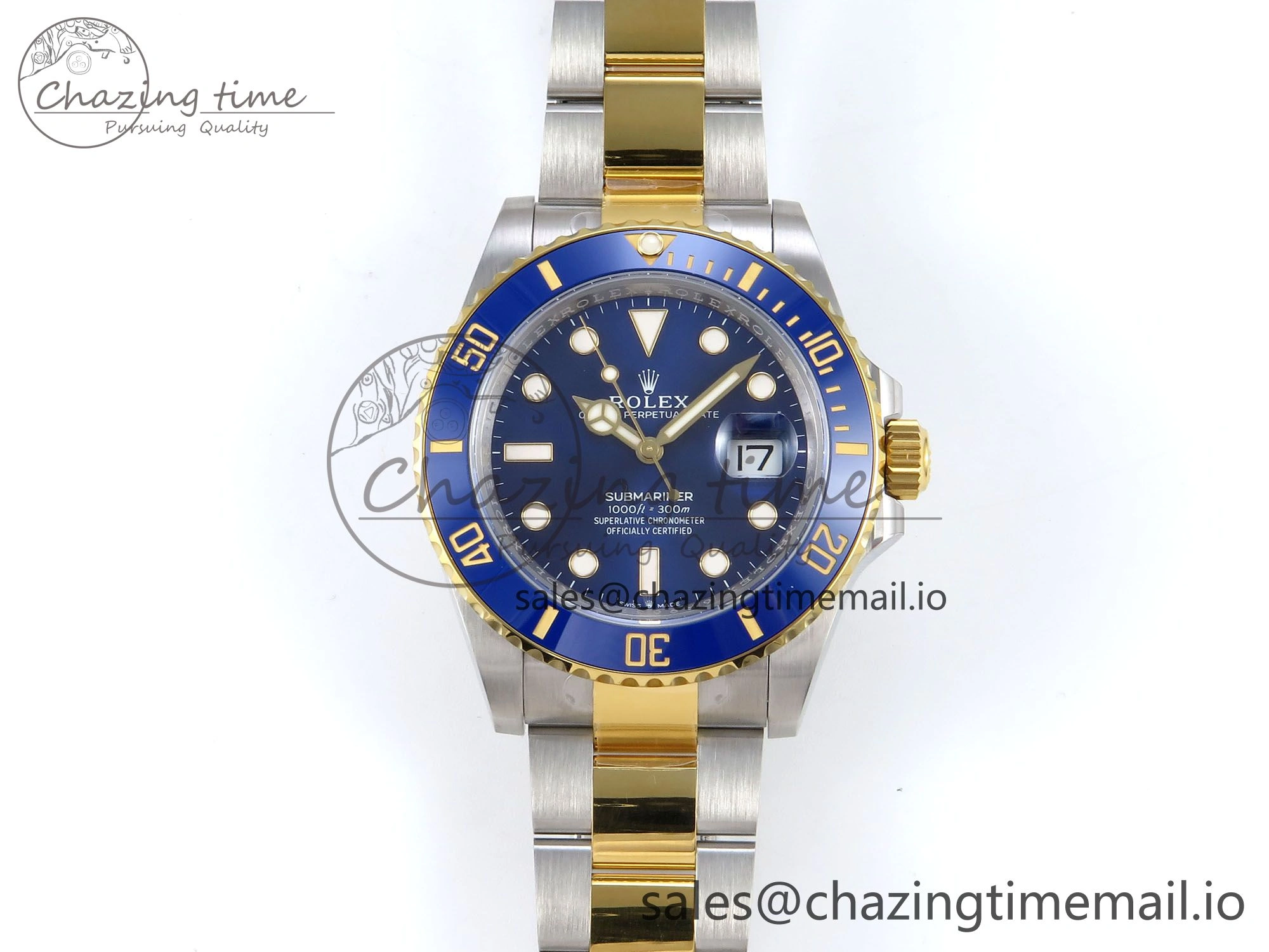 Submariner 126613LB SS YG ARF 1:1 Best Edition Steel Blue Dial 904L on SS YG Oyster Bracelet SH3235