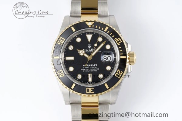 Submariner 126613LN 41mm 1:1 Best Edition YG SS Black Dial Clean Factory VR3235
