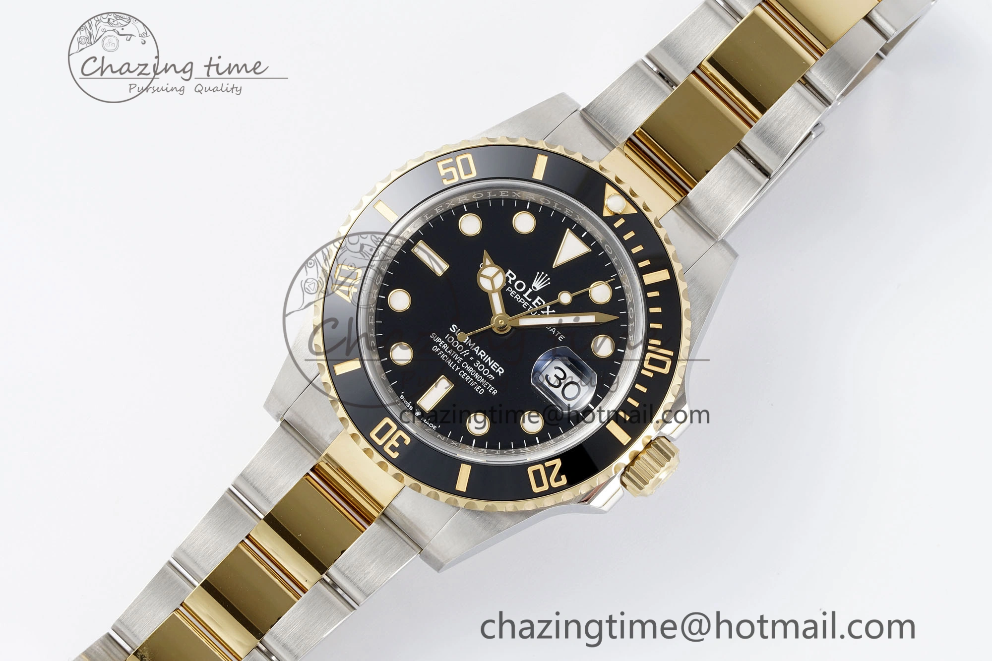 Submariner 126613LN 41mm 1:1 Best Edition YG SS Black Dial Clean Factory VR3235