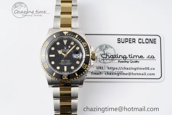 Submariner 126613LN 41mm 1:1 Best Edition YG SS Black Dial Clean Factory VR3235